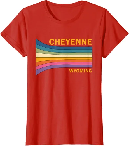 Vista 32 de Retro Vintage 70s Cheyenne Wyoming camiseta