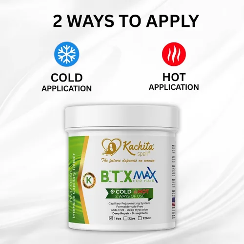 Vista 4 de Kachita Spell BTXMAX - Mascarilla para el cabello acondicionador profundo para tratamiento seco, queratina y aceite de argán para hidratación