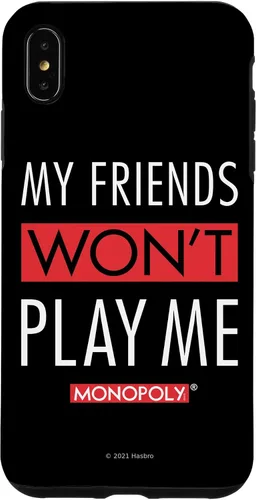 Vista 7 de Funda blanca para iPhone 15 Monopoly My Friends Won't Play