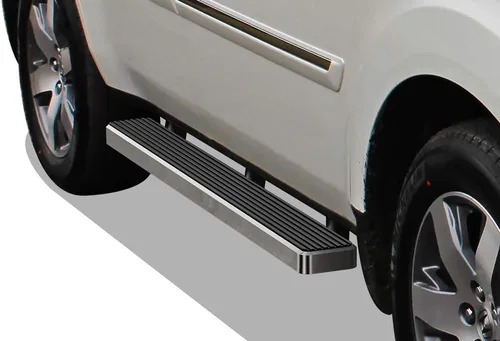 Vista 10 de APS Estribos negros estilo compatible con Honda Pilot 2009-2015 y Acura MDX 2009-2013 (barras laterales de barras Nerf)