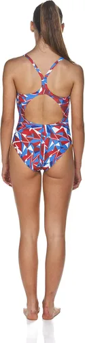 Vista 3 de ARENA Women's Shattered Glass Light Drop Back MaxLife One Piece Swimsuit