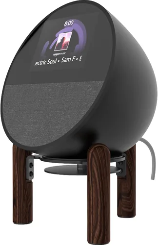 Vista 4 de Soporte de montaje de escritorio compatible con Echo Dot Max, Echo Spot (versión 2024) y Echo Pop y otros altavoces adecuados