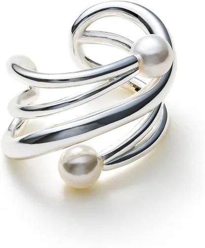 Vista 3 de C.Paravano Pendientes de oreja para mujer Aretes de oro Pendientes de plata de ley para mujer Puños de aretes para mujer sin perforar