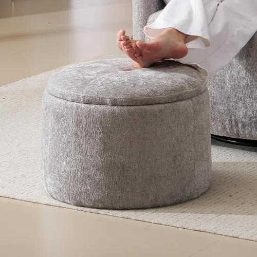 Vista 23 de Sillón reclinable eléctrico de gran tamaño con masaje y calor, sillón reclinable giratorio con reposacabezas ajustable, silla reclinable planeadora