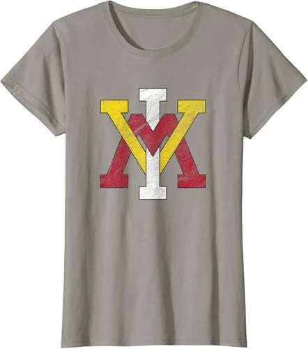 Vista 25 de Virginia Military Institute Camiseta VMI Keydets Distressed Primary, Negro