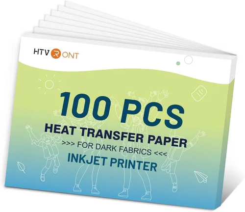 Vista 16 de HTVRONT Papel de transferencia de calor para camisetas oscuras - 6 hojas Oscuro