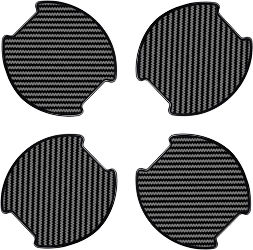 Vista 11 de Pegatina Protectora de Copa de Manija de Puerta de Auto de TPU Tipo Fibra de Carbono, Protector de Pintura de Puerta Auto, Películas de Protección