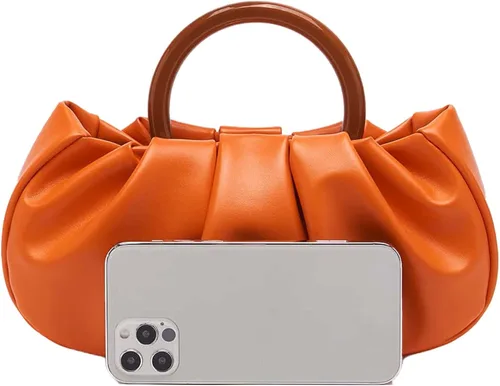 Vista 5 de Verdusa Bolso de mano pequeño fruncido para mujer