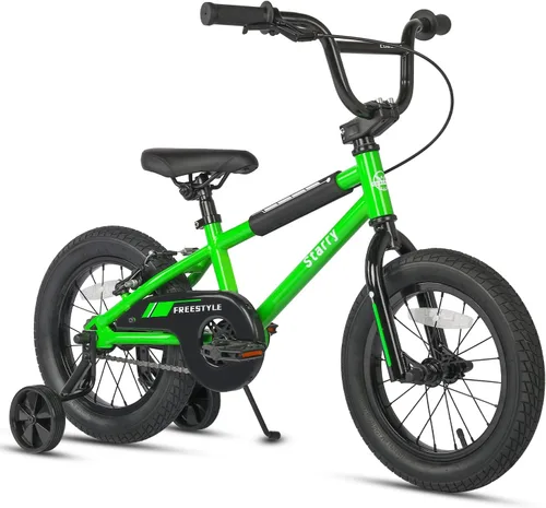Vista 12 de cubsala Bicicleta para niños de 12, 14, 16, 18 pulgadas, estilo BMX, con ruedas de entrenamiento, freno para niños de 2 a 10 años, varios