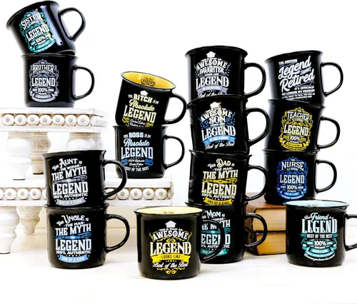 Vista 4 de Pavilion Gift Company - Nurse Genuine Legend - Taza de cerámica para fogata de 13 onzas, taza de café de doble cara, 1 unidad, paquete de 1, 3.75 x