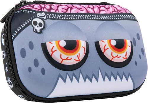 Vista 11 de ZIPIT Caja de lápices Beast para niños, estuche divertido de gran capacidad para la escuela, caja organizadora de papelería, color negro