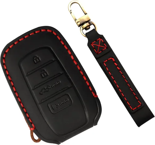 Vista 15 de Funda para Llavero para Accesorios Toyota Tundra 2022-2024 2025 2026, para Tacoma 2024 2025 2026 Cubierta de Llavero de Cuero, para Camry 2025 2026