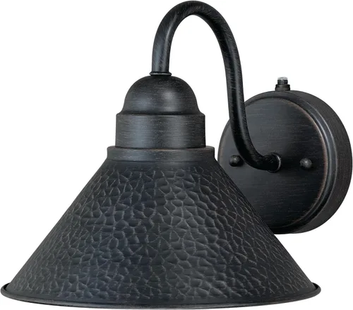 Vista 15 de VAXCEL Outland - Lámpara de pared rústica con sensor de movimiento para porche o patio, linterna de pared de cuello de cisne al aire libre