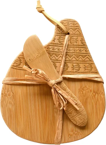 Vista 5 de Totally Bamboo Juego de tabla de servir y esparcidor Tonga, 7-1/2 "x 8-1/2