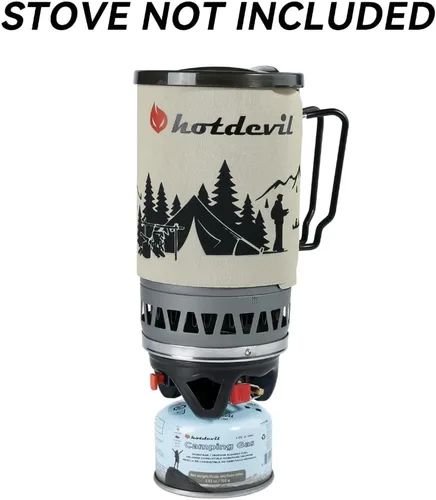 Vista 2 de Hotdevil Recipiente de combustible de isobutano de 100 gramos para estufa de camping Recipiente de combustible de butano y propano para camping