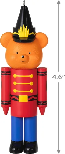 Vista 5 de Hallmark Keepsake Adorno de Navidad 2021, Crayola Colorful Toy Soldier