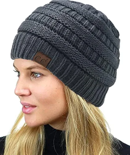 Vista 264 de C.C Trendy Warm Chunky Soft Stretch Cable Knit Beanie