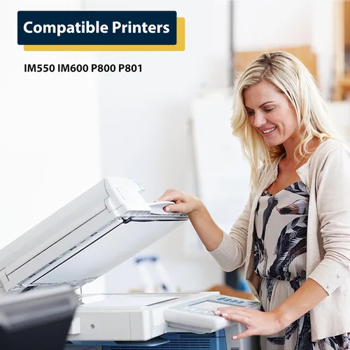 Vista 2 de APRONE IM550 418477 Cartucho de tóner negro compatible con IM550 IM600 IM600SRF IM550F P800 P801 alta capacidad (25500 páginas, 2 unidades)