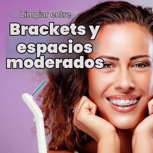 Vista 5 de GUM Proxabrush Go-Betweens - Recambios moderados - Compatible con mango permanente GUM - Cepillos interdentales reutilizables - Púas dentales