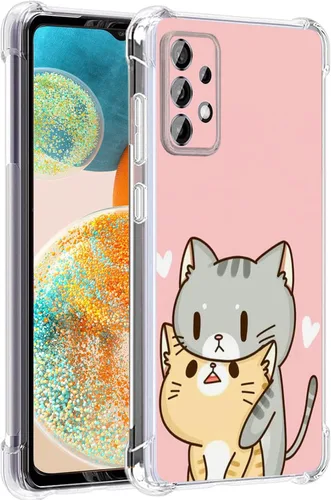 Vista 29 de Funda para Galaxy A23 5G, diseño de flores de mariposa azul, protección contra caídas, a prueba de golpes, carcasa protectora de cuerpo completo