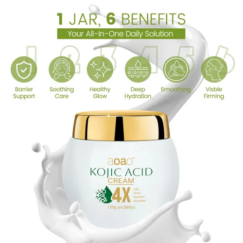 Vista 6 de AOAO Crema de estiramiento facial para mujeres, reafirma y nutre la piel, niacinamida para hidratar, suavizar la piel áspera, tratamiento hidratante