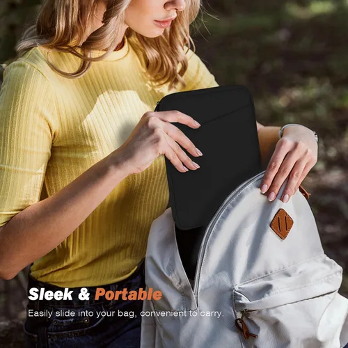 Vista 6 de MoKo Bolsa de manga para eReader de 6-7 pulgadas para ereader Colorsoft Signature Edition, totalmente nuevo 6 pulgadas ereader 11ª generación Negro