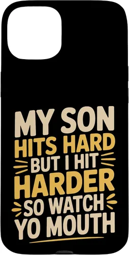 Vista 9 de My Son Hits Hard But I Hit Harder So Watch Yo Mouth - Case for iPhone XR