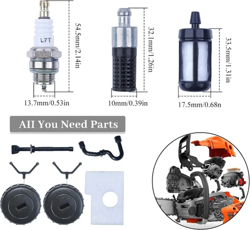 Vista 2 de Kit de manguera de filtro de combustible de aire para STIHL MS180 MS 180 018 piezas de motosierra