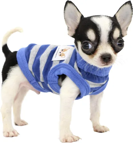 Vista 9 de Lophipets camisas para perros pequeños 100% algodón a rayas para cachorros perros Chihuahua
