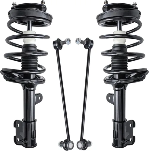 Vista 84 de Detroit Axle - 4 barras estabilizadoras de puntales delanteros para Kia Forte Koup 10-13 12-13 Forte5, puntales y barras estabilizadoras de resorte