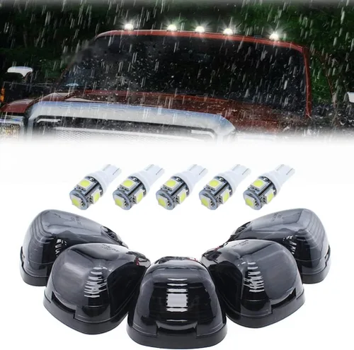 Vista 14 de 5X Luces de Señalización de Techo de Cabina LED Ámbar Luces de Holgura Superiores Compatibles con Ford 1999-2016 F150 F250 F350 F450 F550 Super Duty