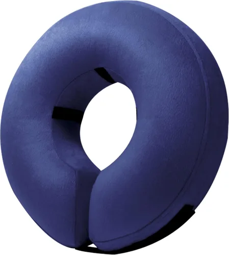 Vista 21 de BENCMATE - Cuello inflable y suave para perros, alternativa al collar isabelino, para gatos y perros pequeños, medianos y grandes, dona para Azul