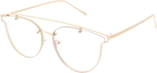 Vista 2 de zeroUV - Gafas modernas de 2.283 in de lente plana redonda transparente con montura de cuerno