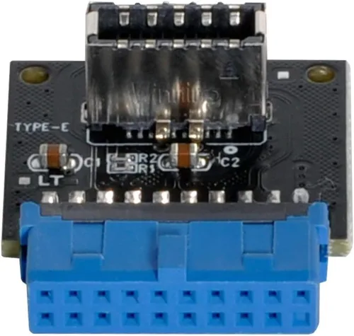 Vista 15 de xiwai USB 3.1 Panel frontal Socket Key-B Tipo-E a USB 3.0 20Pin Header Adaptador de extensión macho para placa base