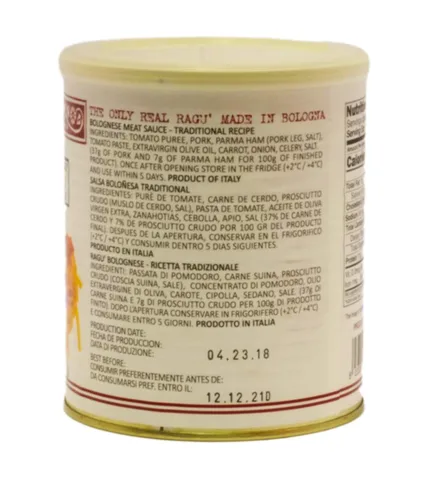Vista 3 de AMERIGO Salsa de carne boloñesa italiana tradicional 28.2 oz (800g)