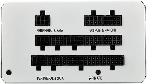 Vista 3 de Corsair RM850x White Series Full Modular 80PLUS Gold ATX Unidad de fuente de alimentación - Blanco