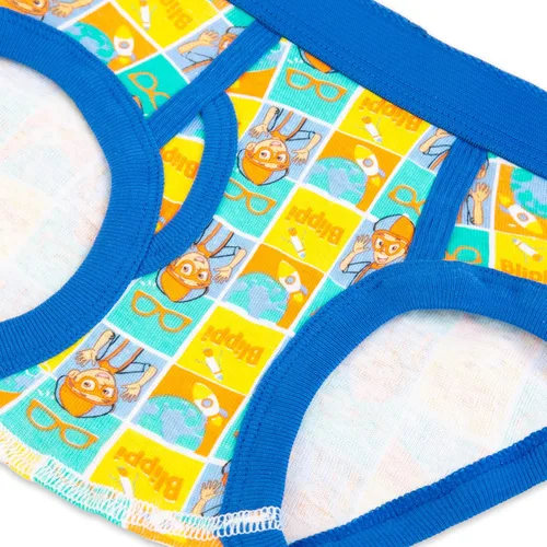 Vista 2 de Blippi Ropa interior 100% algodón peinado para niños pequeños, multipaquetes en tallas 23T y 4T