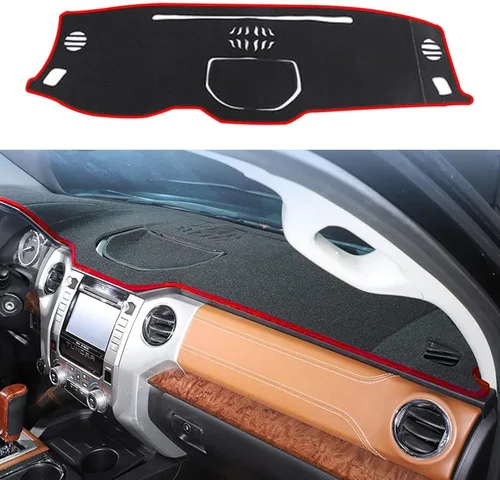Vista 24 de Cubierta de salpicadero para salpicadero, alfombra personalizada para Toyota RAV4 2013 2014 2015 2016 2017 2018 Accesorios antideslizante protector