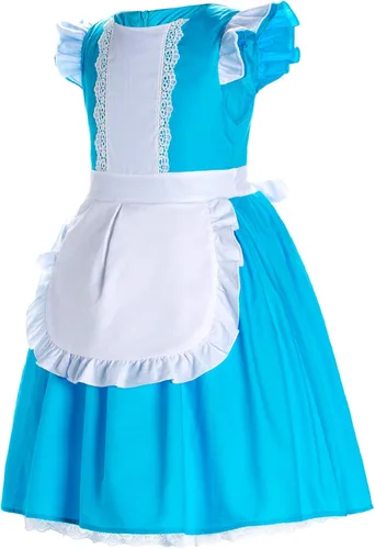 Vista 5 de Little Girls Princess Costume For Birthday Party With Headband