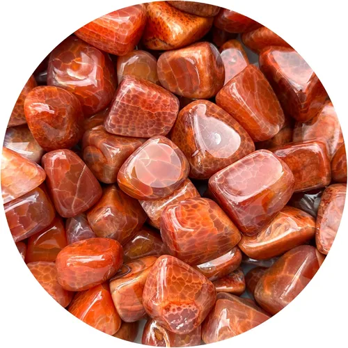 Vista 58 de GAF TREASURES Piedras pulidas de piedra de sangre africana de 1/2 libra, piedra preciosa de sangre africana pulida, cristales curativos de piedra