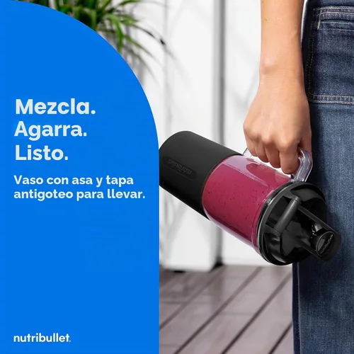 Vista 7 de nutribullet® Turbo Tumbler Edition, Licuadora personal, Gunmetal, NB30400 Pavonado