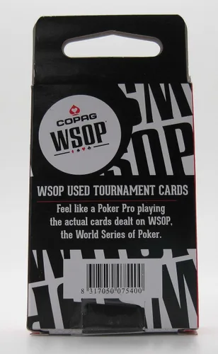 Vista 4 de Copag Juego de 2 mazos auténticos repartidos en WSOP usados de plástico naipes Bridge Standard Index