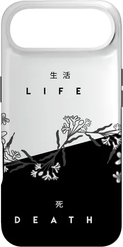 Vista 27 de Life Death Flowers - Funda de regalo japonesa minimalista con luz oscura para iPhone 17
