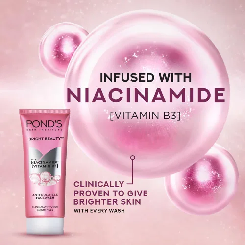 Vista 4 de Pond's Beauty Face Wash Fórmula avanzada de vitamina B3+ 7.05 oz (7.05 onzas)