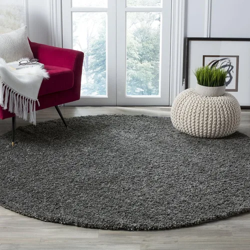 Vista 43 de SAFAVIEH Arizona Shag Collection ASG820A - Alfombra de pasillo, 2 pies 3 pulgadas x 6 pies, color crema, diseño sólido, no desprende pelusa y fácil