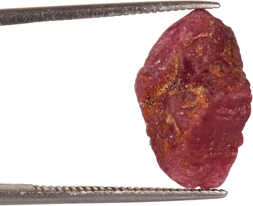 Vista 2 de Cristal curativo de rubí rojo, 14.20 quilates de rubí rojo crudo natural, piedra preciosa de rubí rojo sin calefacción, Gema, africano - rubí rojo
