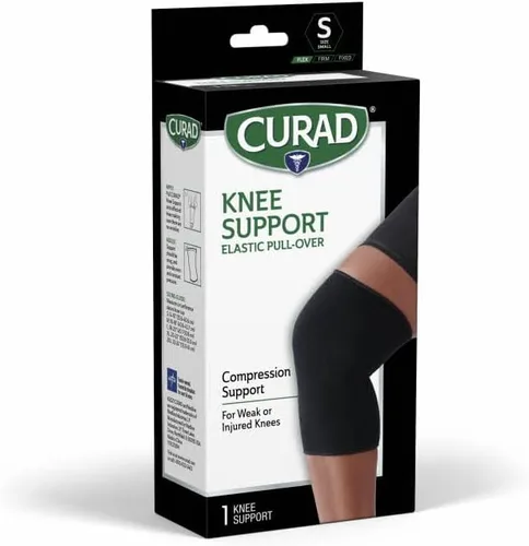 Vista 9 de CURAD Soporte de Rodilla para Hombres y Mujeres, Elástico, de Ponerse por Encima, Rodillera para Dolor de Rodilla al Correr, Rodillera Deportiva