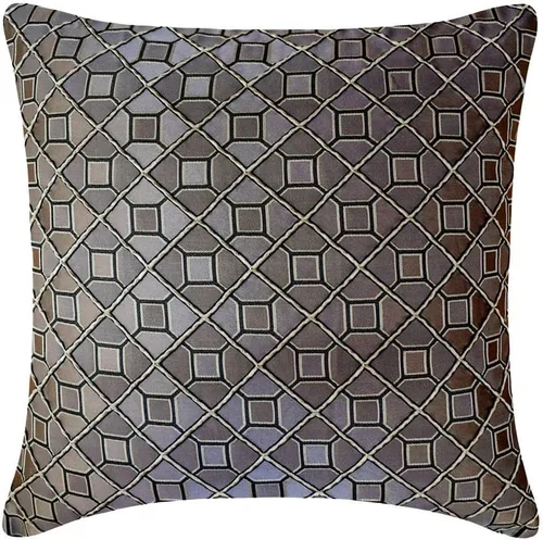 Vista 6 de The HomeCentric Fundas de almohada, fundas de cojín decorativas marrones para sofá de 16 x 16 pulgadas (15.7 x 15.7 in), cojines jacquard, 7. Marrón