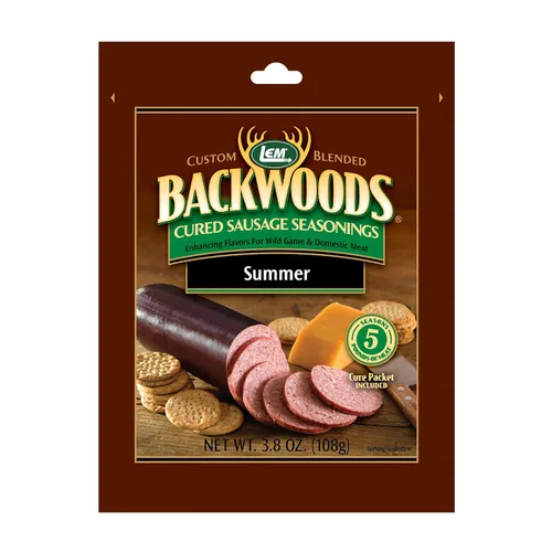 Vista 15 de LEM Products Backwoods Bratwurst – Salchicha curada con condimento, ideal para caza silvestre y carne doméstica, sazona hasta 25 libras de carne