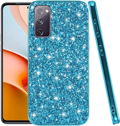 Vista 12 de Funda compatible con Samsung S20 FE con purpurina a prueba de golpes, para Samsung Galaxy S20 FE, funda protectora delgada de TPU suave